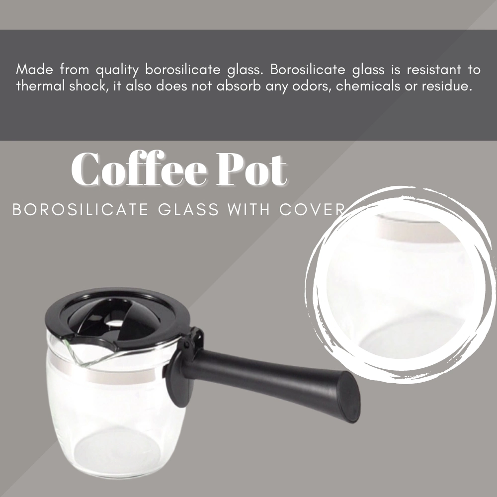 Coffee Pot Borosilicate Glass with Cover, Glass Coffee Maker Machines Accessories or Spare Parts Esg13855